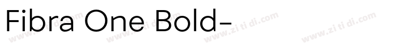 Fibra One Bold字体转换